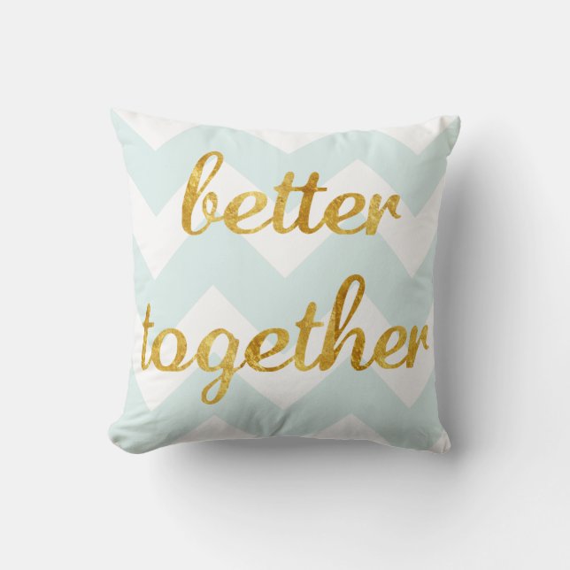 Coussin La feuille d'or meilleure se reposent ensemble (Recto)