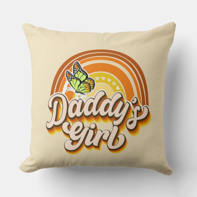 Coussin « La fille à papa » (Recto)