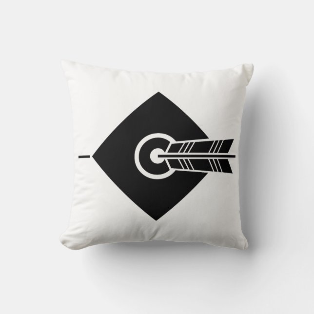 Coussin La flèche a atteint la cible (Recto)