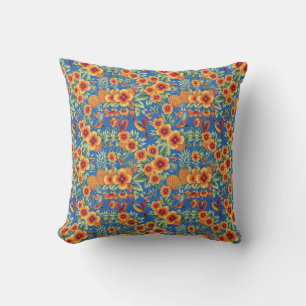 Coussin La flore et la faune de la Maiolica italienne