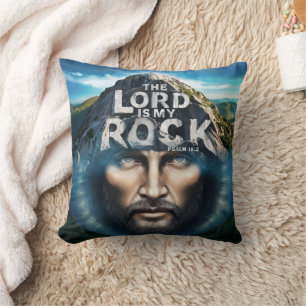 Coussin La Foi Divine : Le Seigneur Est Mon Rocher