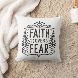 Coussin La foi sur la peur