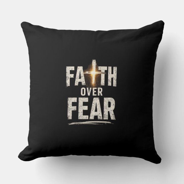 Coussin la foi sur la peur (Recto)
