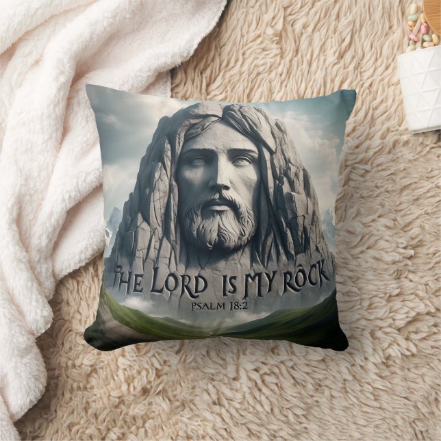 Coussin La force de mon salut Le Seigneur est mon rocher (Couverture)