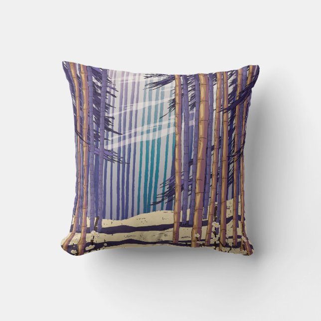 Coussin La forêt de Bamboo (Recto)