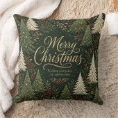 Coussin La forêt dorée de Noël (Couverture)