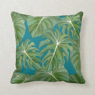 Coussin La forêt tropicale tropicale d'île-hôtel laisse