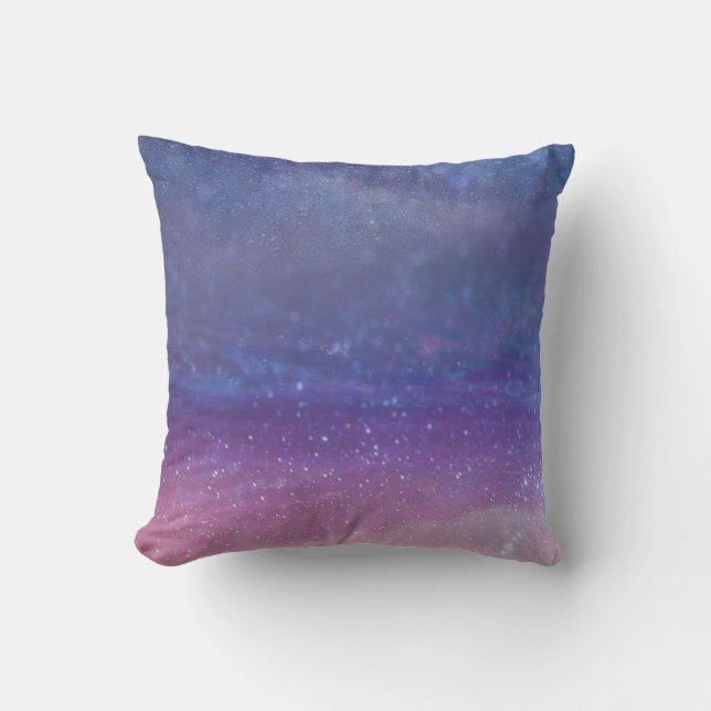 Coussin La galaxie de l'espace tient le premier rôle le (Recto)