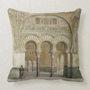 Coussin La galerie de la cour des lions à Alhambra,