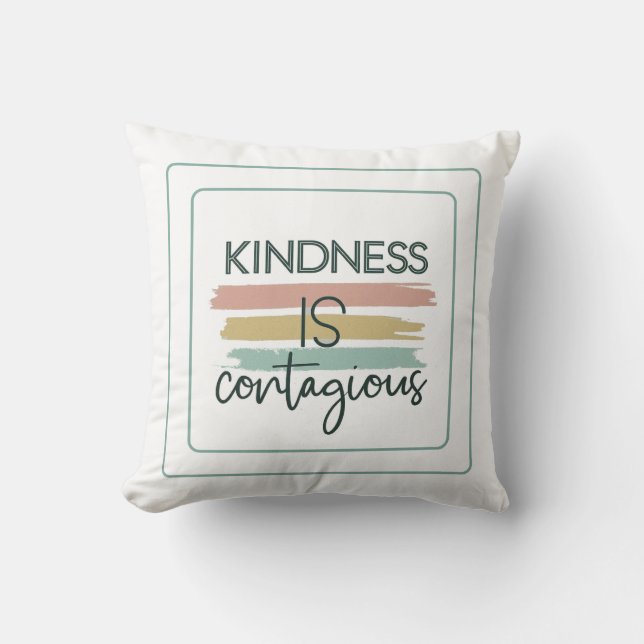 Coussin La gentillesse est contagieuse : diffusons-la ! (Recto)