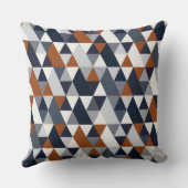 Coussin La géométrie IV de rouille de marine (Verso)