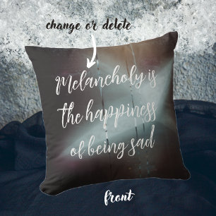 Coussin La grande étoile de Noël de Moody Winter Night