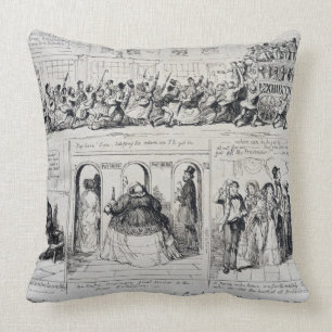 Coussin La grande exposition de Mayhew de 1851 : Chance et