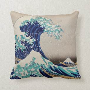 Coussin La grande vague au large de Kanagawa Boîtier japon