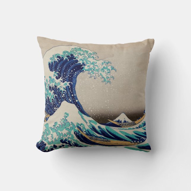 Coussin La Grande Vague de Kanagawa (Recto)