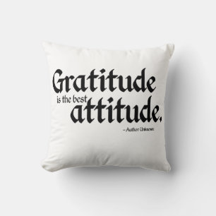Coussin La gratitude est la meilleure attitude