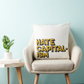 Coussin La haine contre le capitalisme (Chaise)