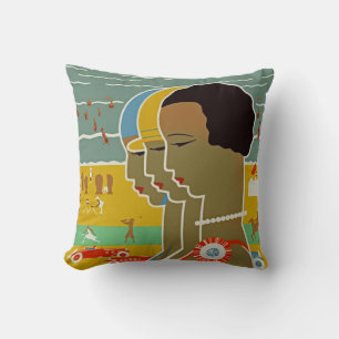 Coussin ~ la Haye de Scheveningen sur la mer, Hollande