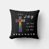 Coussin La Joie du Seigneur est ma Force (Recto)
