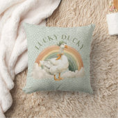 Coussin La journée de la Saint-Patrick Lucky Ducky avec ar (Couverture)