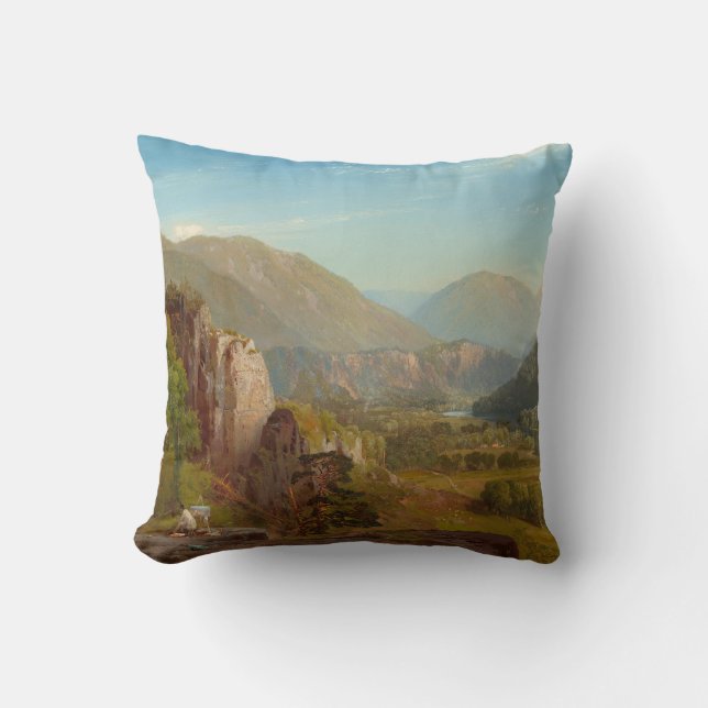 Coussin La Juniata River, Pennsylvanie par Thomas Moran (Recto)