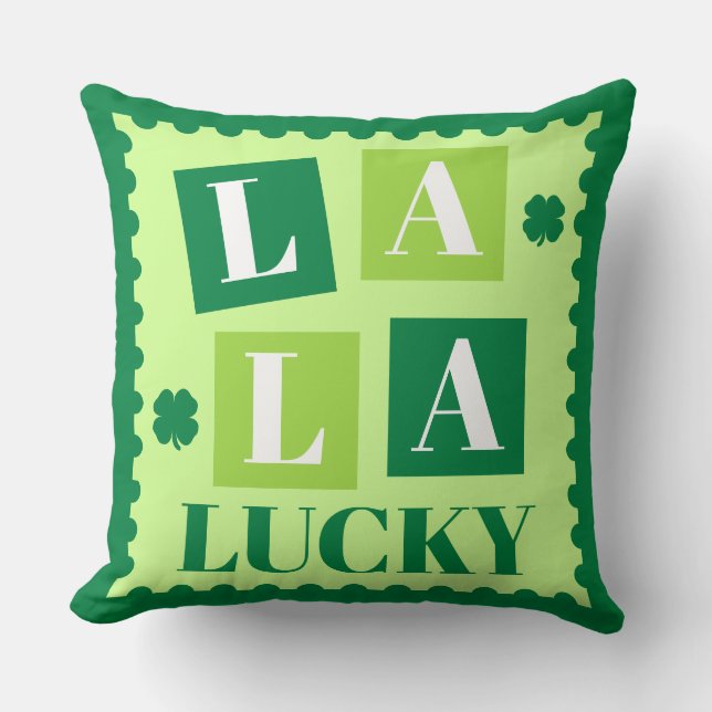 Coussin La La Lucky St. Patrick’s Day (Recto)