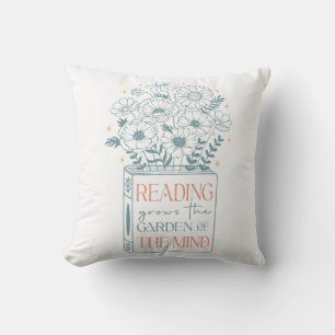 Coussin La Lecture Cultive Le Jardin De L'Esprit