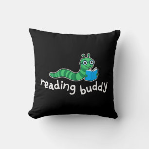 Coussin La lecture de boudddy Cute livre avec livre