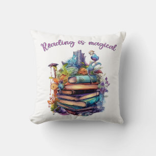 Coussin La lecture est magique