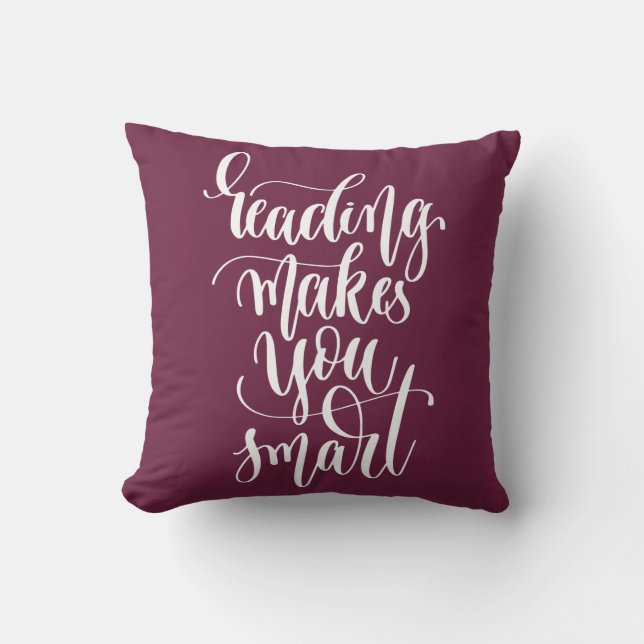 Coussin La lecture vous rend futés (Recto)