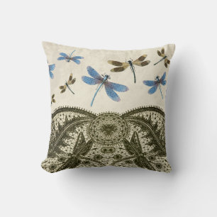 Coussin La libellule à la dentelle