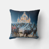 Coussin La livraison au château magique du Père Noël (Verso)