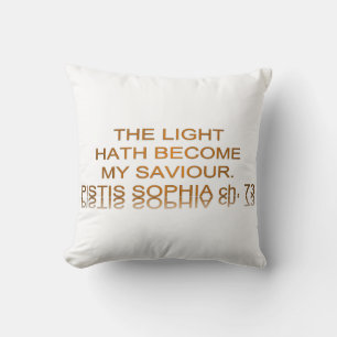 Coussin La lumière est devenue mon sauveur