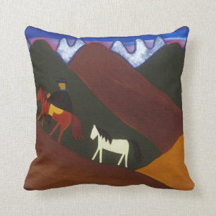 Coussin La lune et le puma indiquant au revoir au