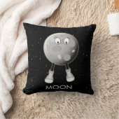 Coussin La Lune et les étoiles dans l'espace (Couverture)