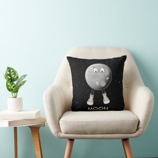 Coussin La Lune et les étoiles dans l'espace (Chaise)
