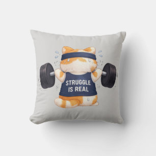 Coussin La lutte est réelle