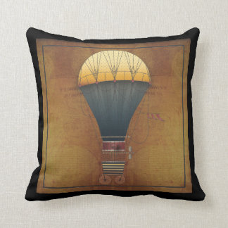 Coussin La machine de vol d'Abeelle Steampunk de
