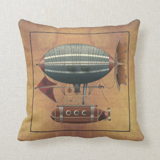 Coussin La machine de vol de Steampunk d'Aléoute de