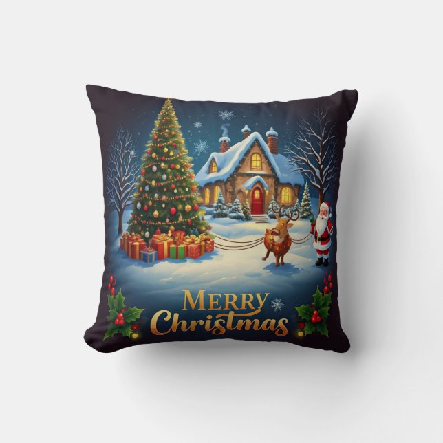 Coussin La magie de Noël (Recto)
