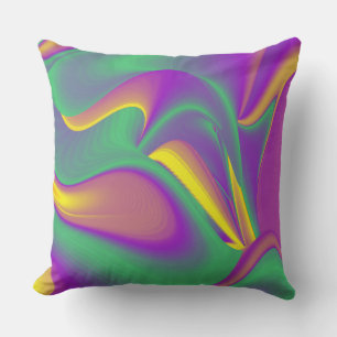 Coussin La magie des couleurs Abstrait Rainbowart 3D