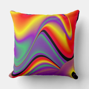 Coussin La magie des couleurs Abstrait Rainbowart 3D