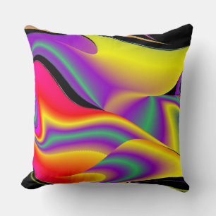 Coussin La magie des couleurs Abstrait Rainbowart 3D