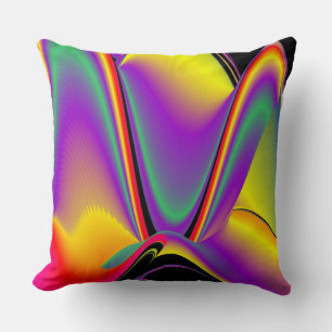 Coussin La magie des couleurs Abstrait Rainbowart 3D