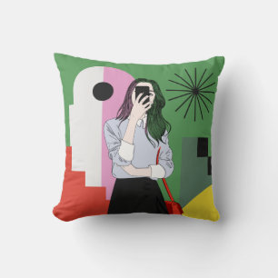 Coussin La magie des couleurs. OEuvre murale esthétique