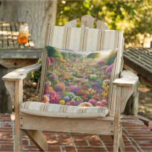 Coussin La magie des fleurs - un paradis des couleurs