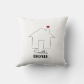 Coussin La maison de Smith avec cœur (Verso)