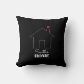 Coussin La maison de Smith avec cœur (Recto)