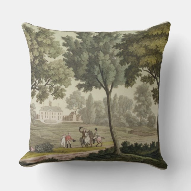 Coussin La maison de Washington chez Mount Vernon, de 'Le (Recto)