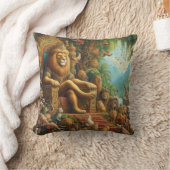 Coussin 🦁 La Majesté ardente de l'expressionnisme Abstrai (Couverture)